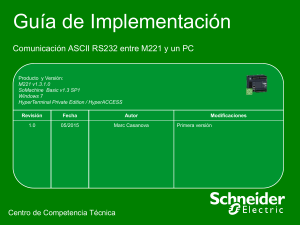 Comunicación ASCII RS232 M221-PC v1.1