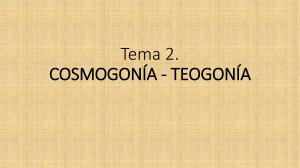 Tema 2.Cosmogonía y Teogonía
