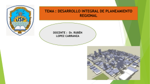 Desarrollo integral del Planeamiento Regional