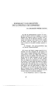 Rousseau Y Los Origenes De La Politica Del Consenso