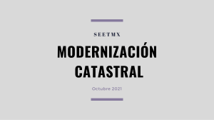 Modernización Catastral