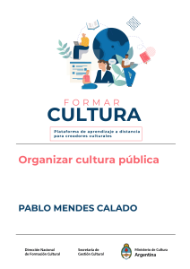 Organizar Cultura Publica - Pablo Mendes Calado rpTqvCa
