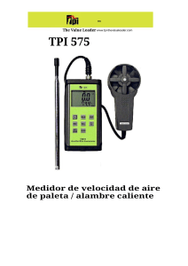 manual de anemometro TPI 575