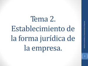 PRESENTACIÓN TEMA 2 Formas jurídicas (1)