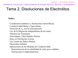 Tema 2. Disoluciones de Electrolitos 21-22