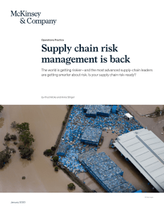 Supply risk management is back