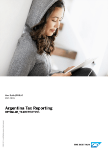 Argentina Tax Reporting - User Guide (1)