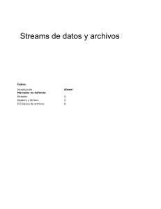 9.- Streams y ficheros