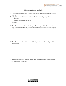 mid-semester feedback short form 2016
