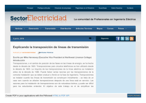 sectorelectricidad-transposición de líneas de transmisión