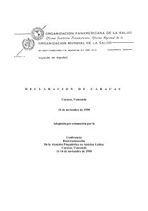Declaracion de Caracas (1990)