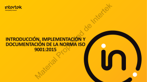 Interpretacion, Implementacion y Documentacion ISO 9001