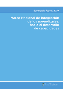 marco nacional de integracion, desarrollo de capacidades