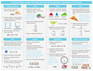 Guía de Matemáticas 3er Grado para Padres