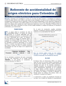 Accidentalidad electrica Colombia