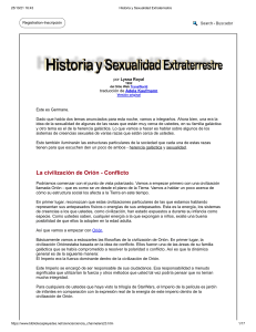 Historia y Sexualidad Extraterrestre