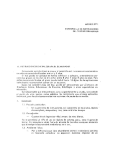 TST DE PRECALCULO - CUADERNILLO DE INSTRUCCIONES