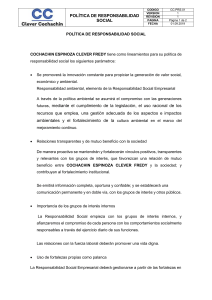 CC-PRS-01  Politica de Responsabilidad social