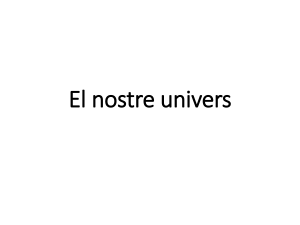 El nostre univers