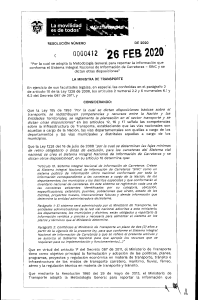 Resolucion No. 0000412 del 26 de febrero de 2020