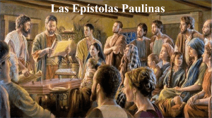 Las Epístolas Paulinas