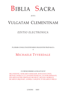 Biblia Sacra justa Vulgatam Clementinam edic. 2005 en latin