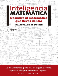 Inteligencia Matemática - Eduardo Saenz de Cabezon
