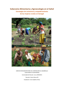 Soberanía Alimentaria y Agroecología en el Sahel