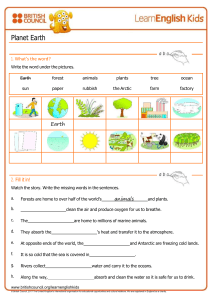 short-stories-planet-earth-worksheet british council