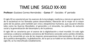 TIME LINE  SIGLO XX-XXI