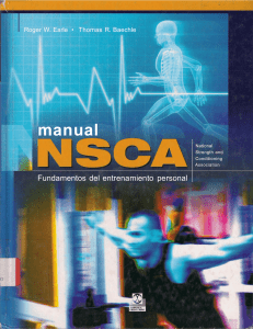 Manual NSCA Fundamentos del entrenamient