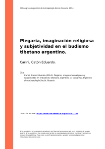 Carini, Catón Eduardo (2014). Plegaria, imaginación religiosa y subjetividad en el budismo tibetano argentino
