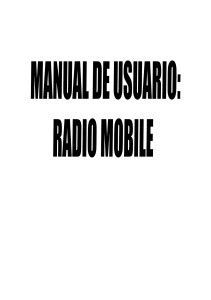 manual de usuario: Radio mobile