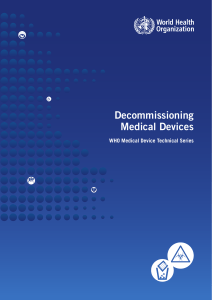 Decommissioning Medical Devices WHO