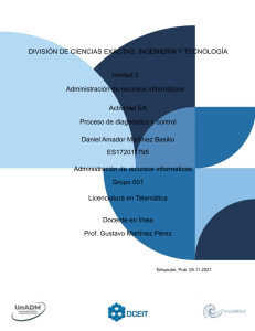 Proceso de diagnóstico y control