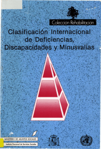 Clasificacion internacional de deficiencias, discapacidades y minusvalias OMS