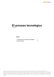 el proceso tecnologico