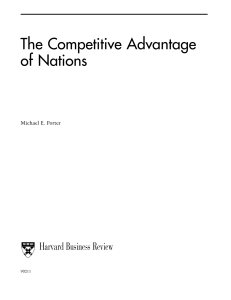 porter 1990 - the competitive advantage of nations