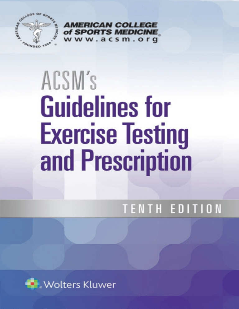 ACSM's Guidelines for Exercise Testing and Prescription ( PDFDrive