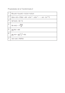 Propiedades de la Transformada Z