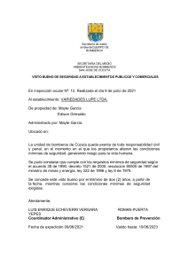 Secretaria CUERPO DE BOMBEROS