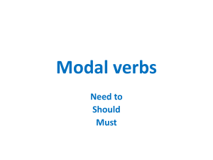 Modal verbs