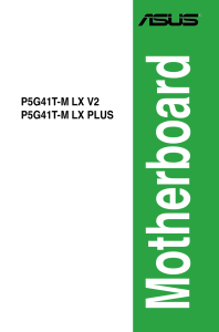 ASUS-p5g41tm-lx-v2 - User Manual