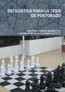Estadística para la tesis de post Grado, Jully Calderón