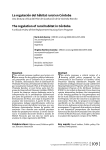 2019 [ARTICULO] Regulacion del habitat rural Cordoba