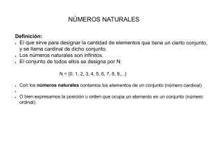 1 NUMEROS NATURALES