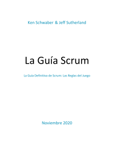 Guía Scrum 2020