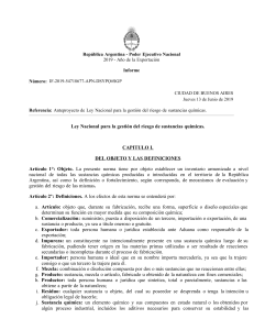 Ley Nacional para la gestion del riesgo de sustancias quimicas 1