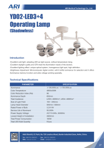 YD02-LED3+4 Operating Lamp
