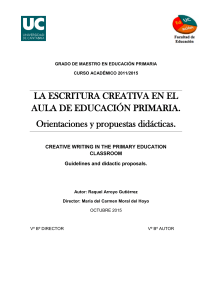 Escritura Creativa para Educacion Primaria